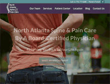 Tablet Screenshot of naspinepain.com